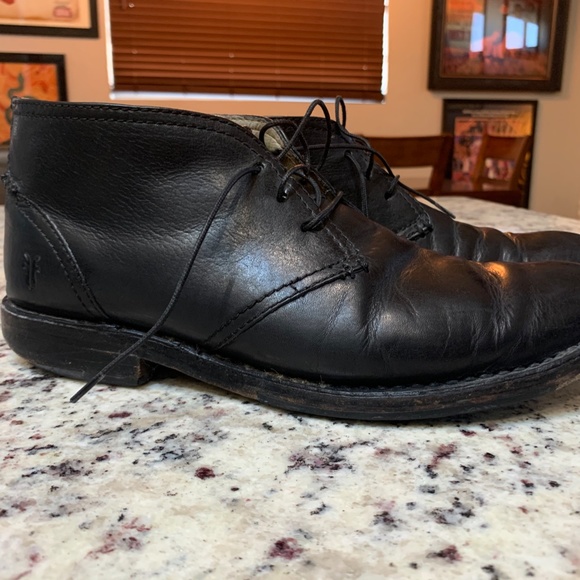 Authentic Frye Chukka Boots (Black/8D) main image 7